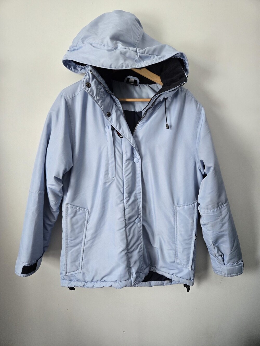 Vintage McKINLEY Light Blue Hooded Winter Coat